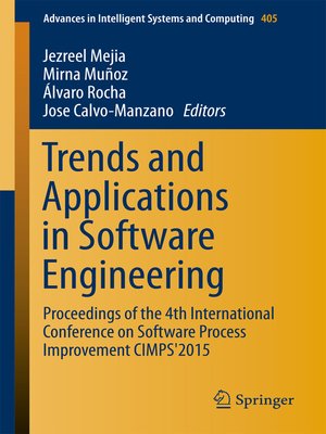 cover image of Trends and Applications in Software Engineering